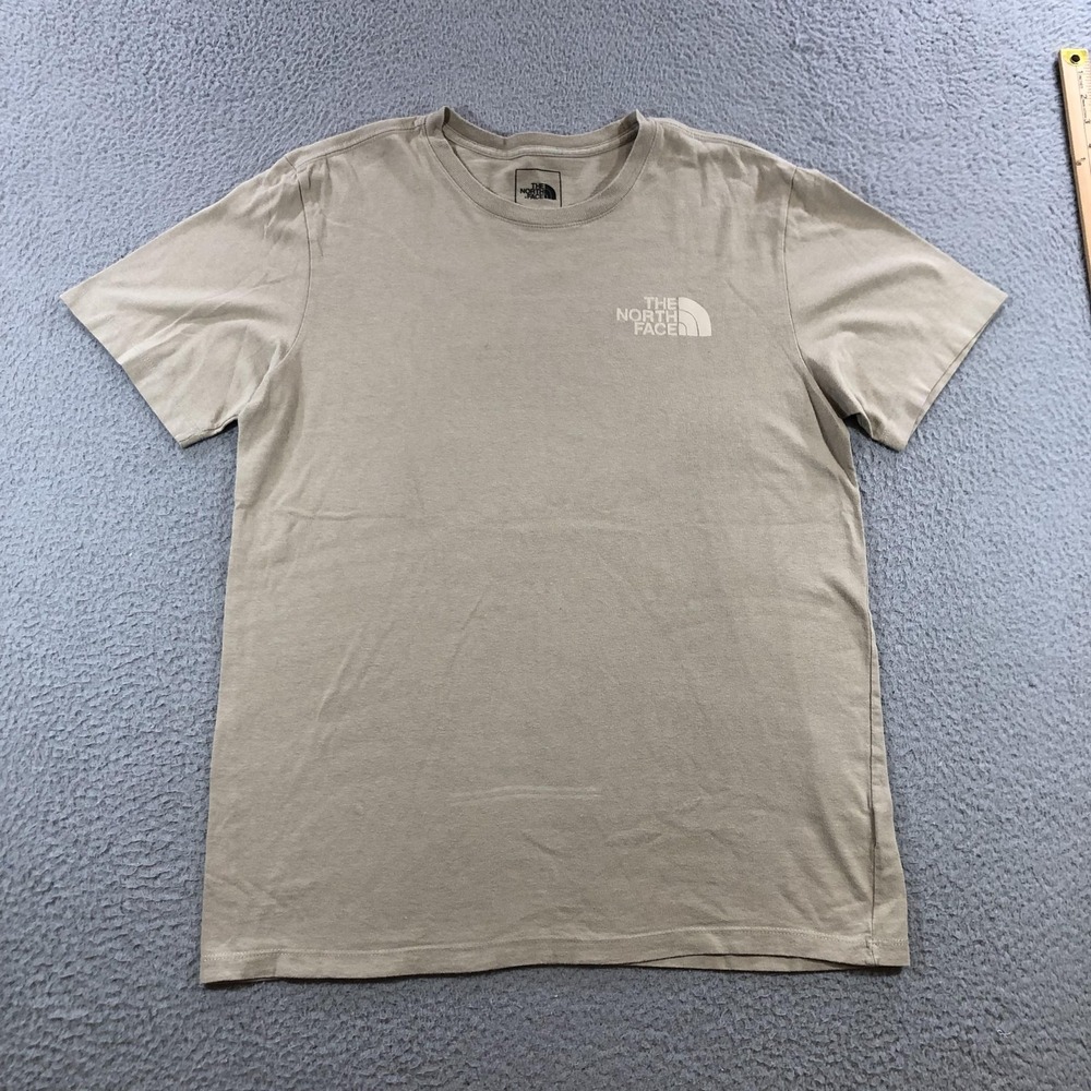 The North Face Shirt Mens Medium Tan Graphic Tent Fine Alpine Equipment Tee